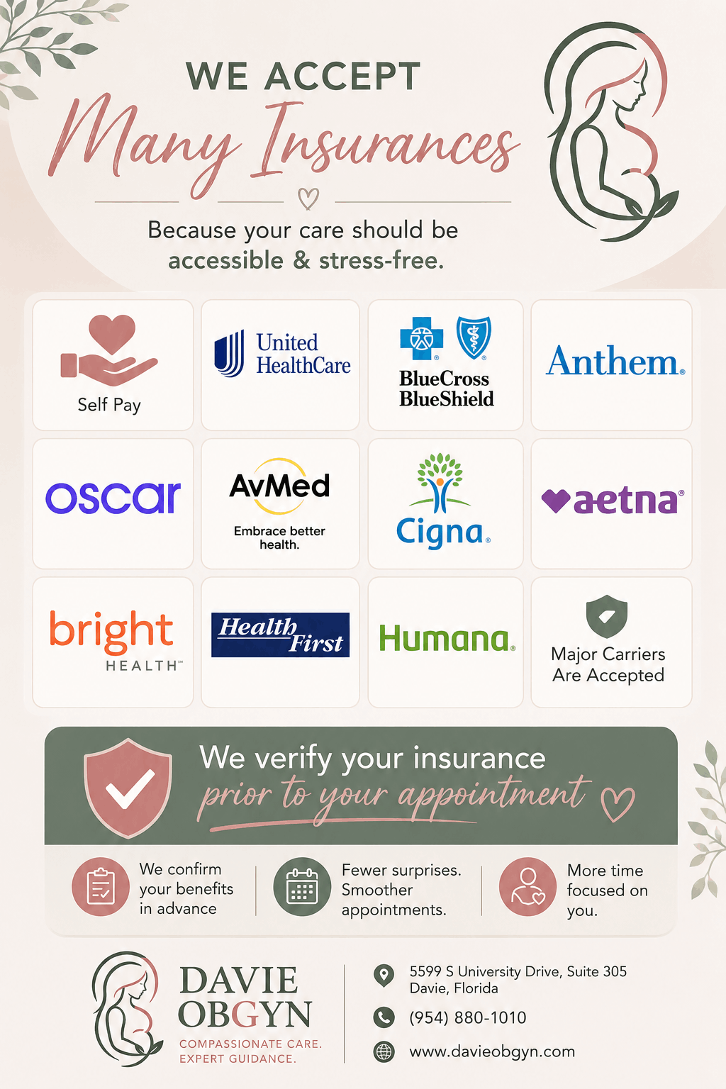 Insurances that we accept
