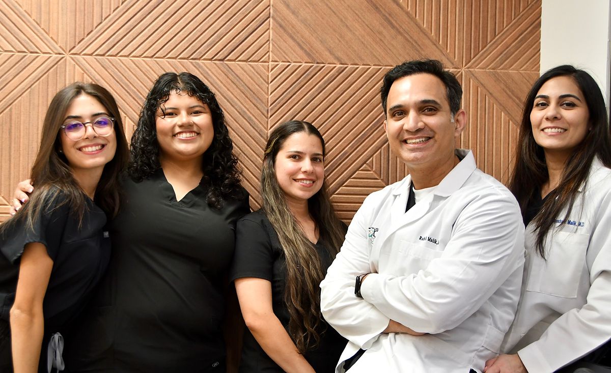 The Davie ObGyn team with Dr. Rahil Malik